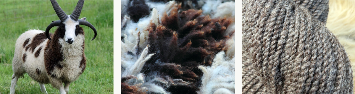 Mosaic - 100% Jacob Wool Yarn - For utility projects with a heathered look