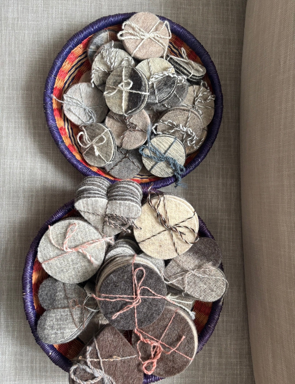 Wool Felted Coasters